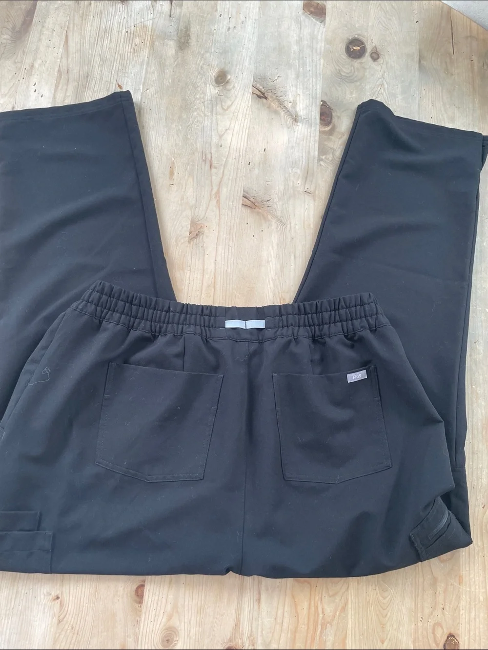 FIGS Technical Collection Scrub Pants 3XL Black Cargo 18”W 30” L Medical Uniform